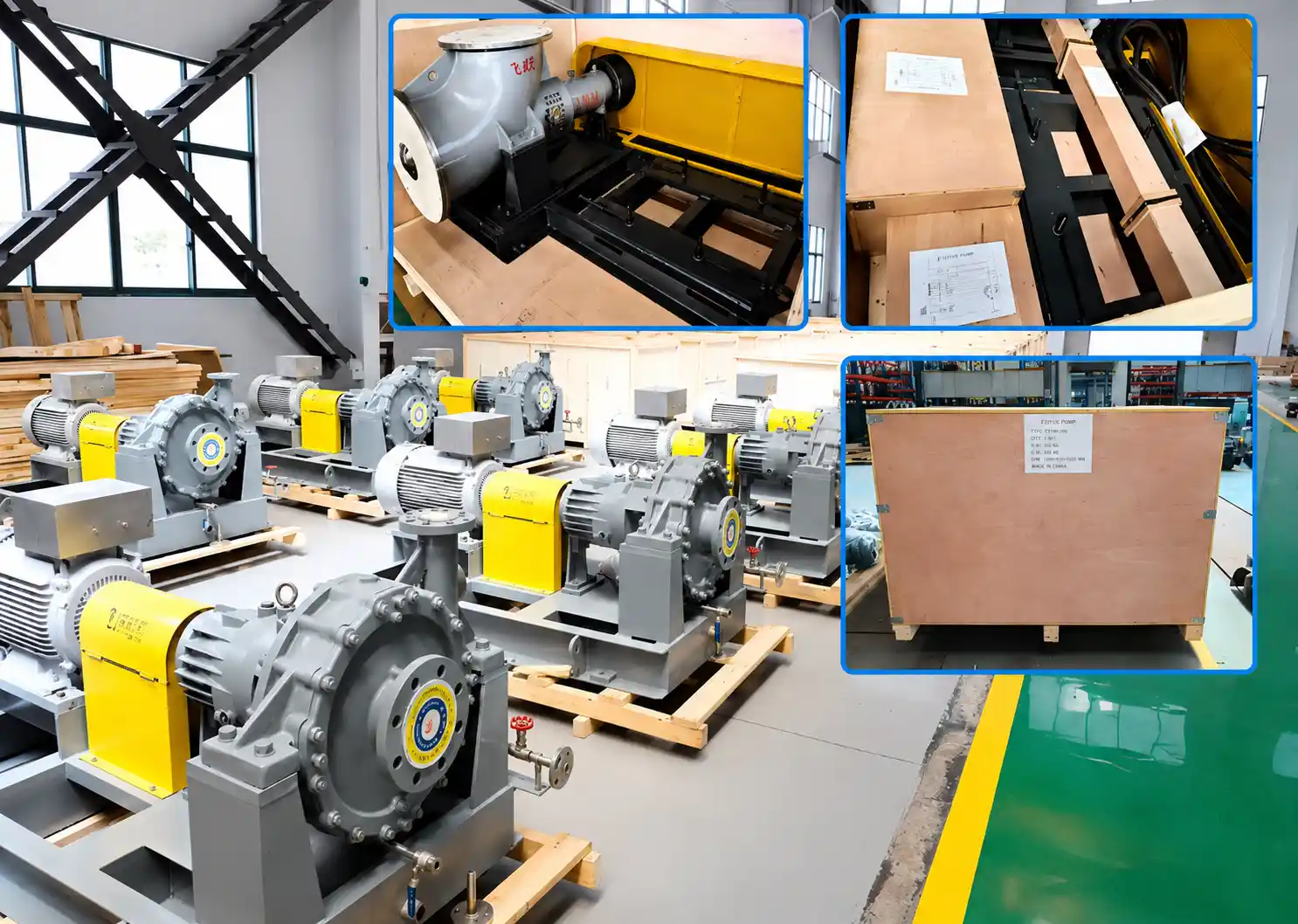 Pump packaging and transportation